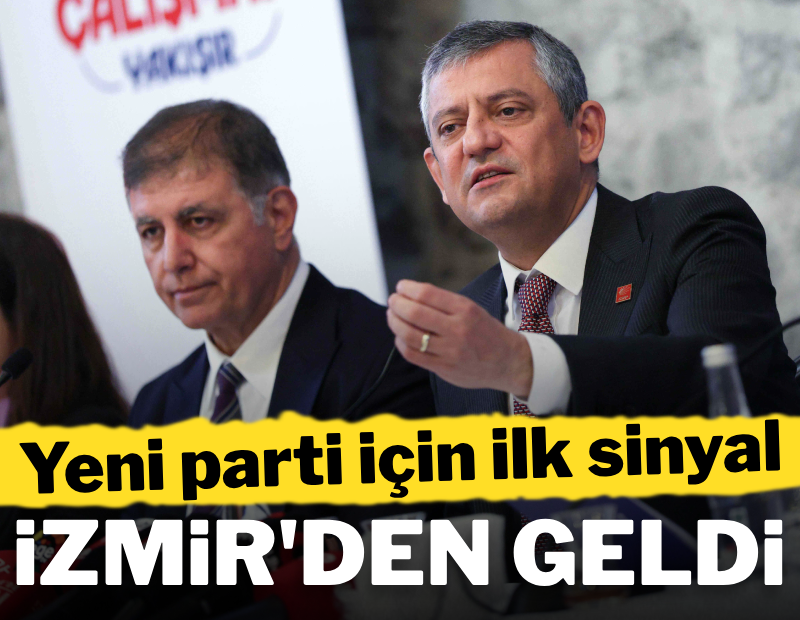 Yeni parti için ilk sinyal İzmir'den geldi