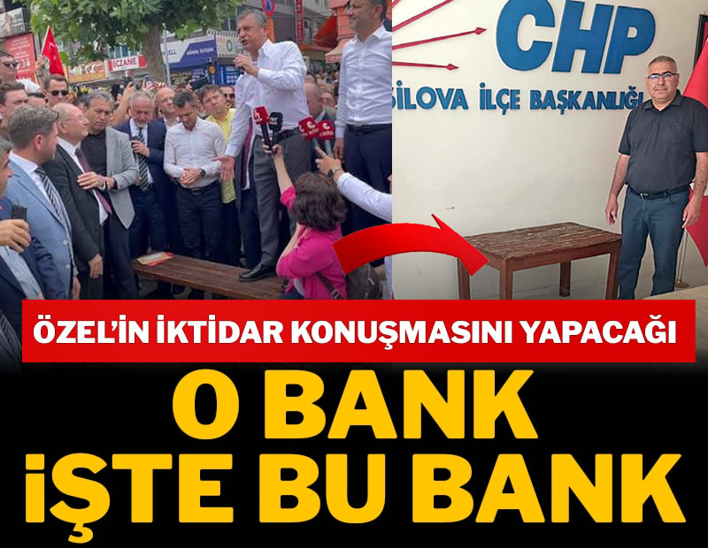 İktIdar konuşmasını bu banktan yapacak