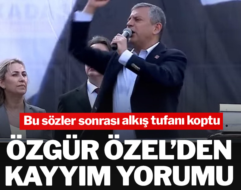 Özgür Özel Lüleburgaz'da konuşuyor