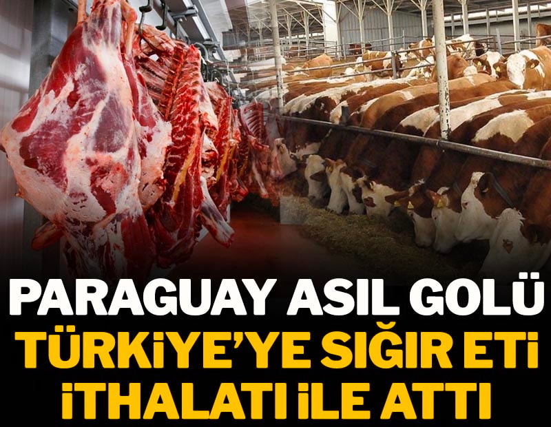 Paraguay asıl golü Türkiye'ye sığır eti ithalatı ile attı