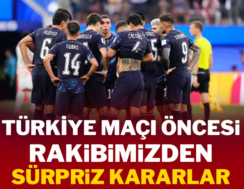 Kader maçı öncesi rakibimizden sürpriz kararlar!