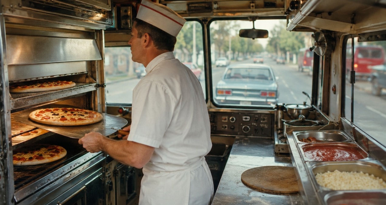 Meğer bir zamanlar pizzalar yolda giderken pişiriliyormuş
