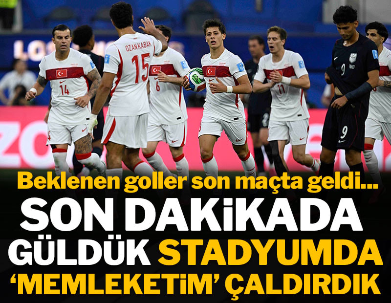 A Milli Takım son dakikada güldü: Stadyumda 'Memleketim' çaldırdı