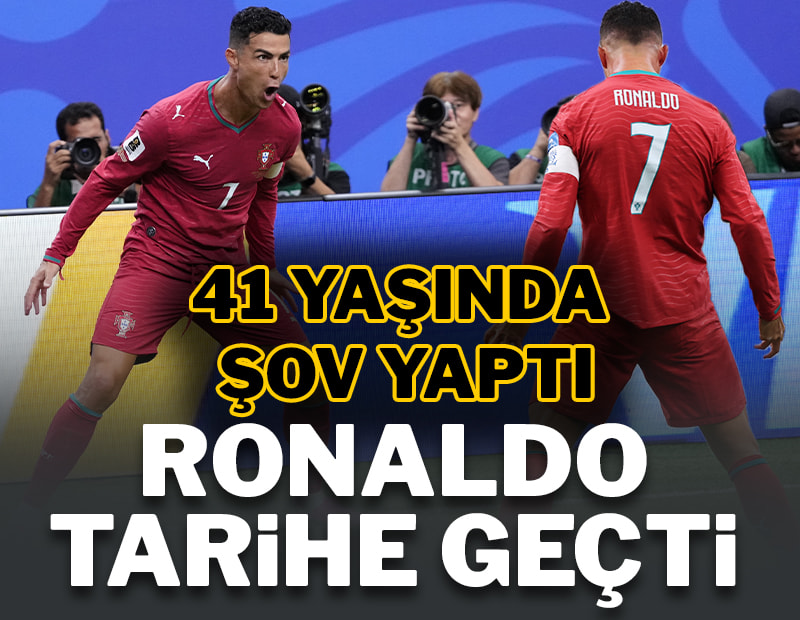 Ronaldo tarihe geçti, Portekiz gol şov yaptı