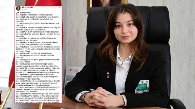 AKP'li meclis üyesinden skandal paylaşım; CHP'den suç duyurusu