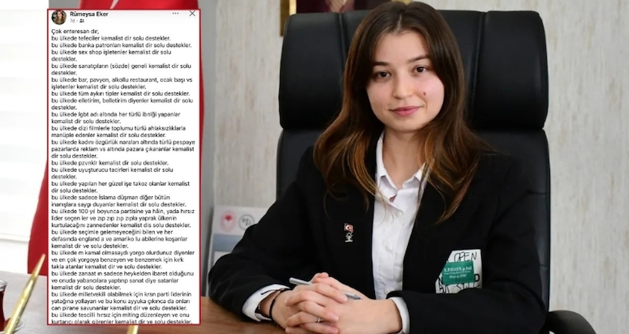 AKP'li meclis üyesinden skandal paylaşım; CHP'den suç duyurusu