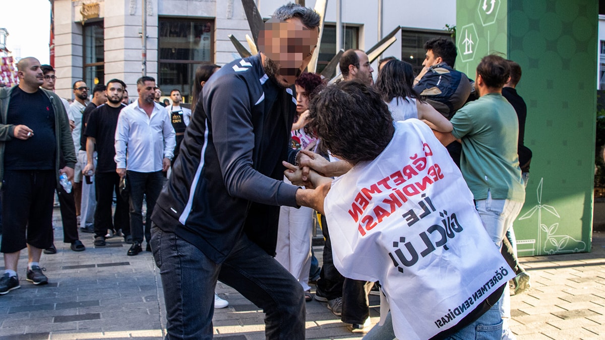 Polis boğaz sıkıp sürükledi