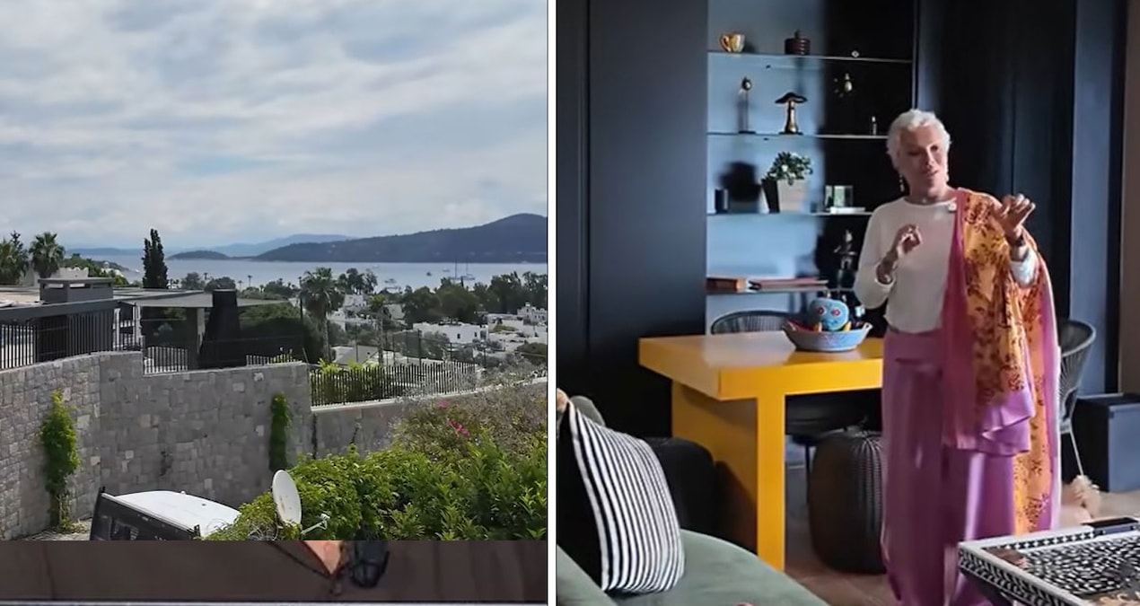 Bodrum'daki villasının kapılarını açtı! Semiramis Pekkan'ın 4 katlı evinde o bölümü hayran bıraktı
