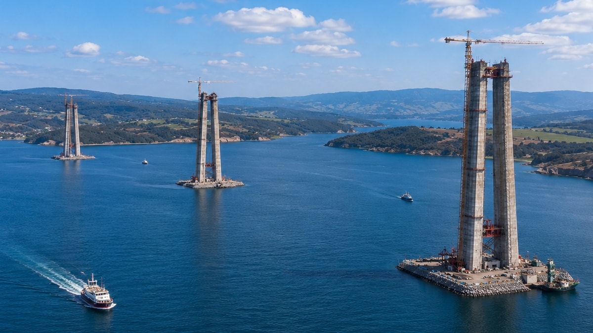 Dev köprüyle 45 dakikalık yol 3 dakikaya düşecek