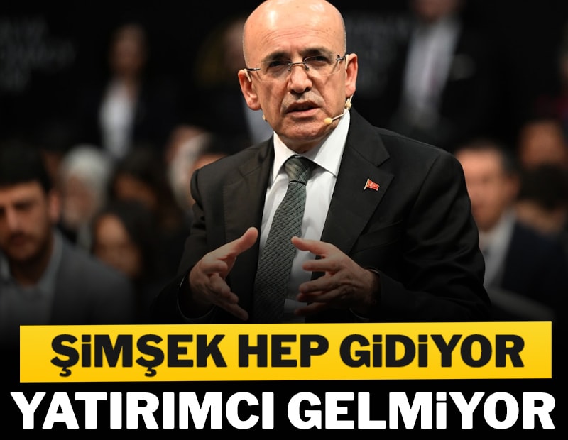Şimşek hep gidiyor yatırımcı gelmiyor