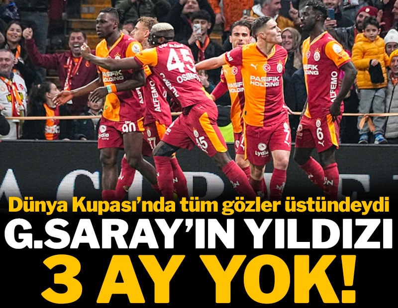 Galatasaray'da Singo'nun sahalardan uzak kalacağı süre belli oldu