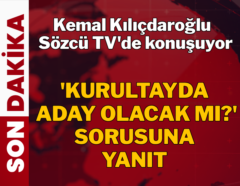 Kemal Kılıçdaroğlu Sözcü TV'de! Gazeteciler dobra dobra soruyor