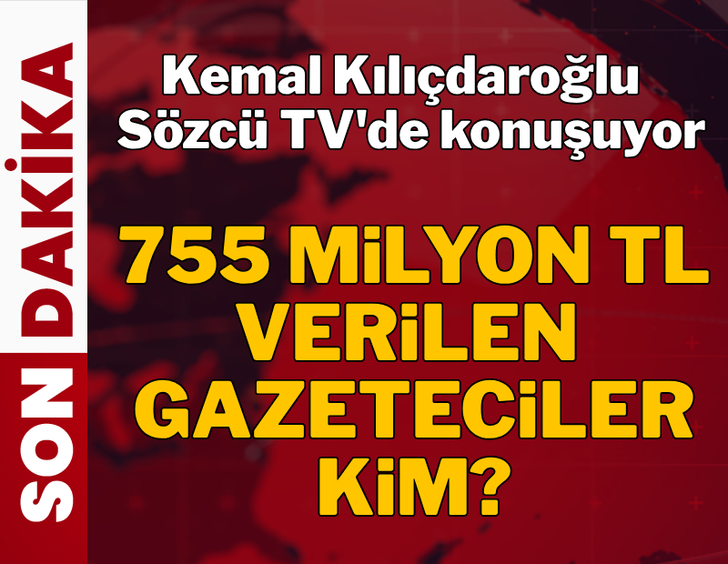 Kemal Kılıçdaroğlu Sözcü TV'de! Gazeteciler dobra dobra soruyor