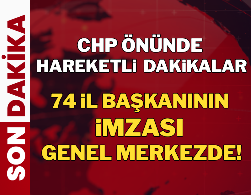 Son dakika | CHP'de hareketli anlar: Olağanüstü kurultay için imzalar teslim edildi