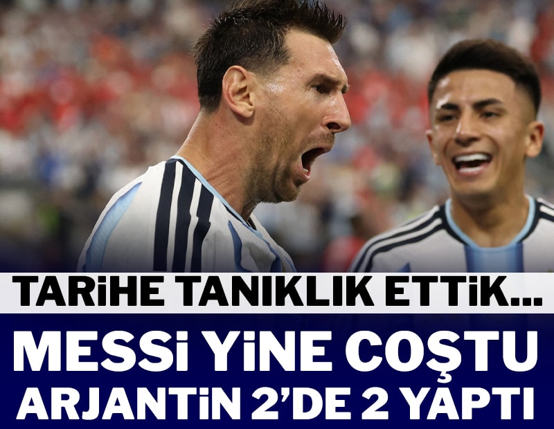 Messi yine tarih yazdı! Arjantin bir üst turu garantiledi