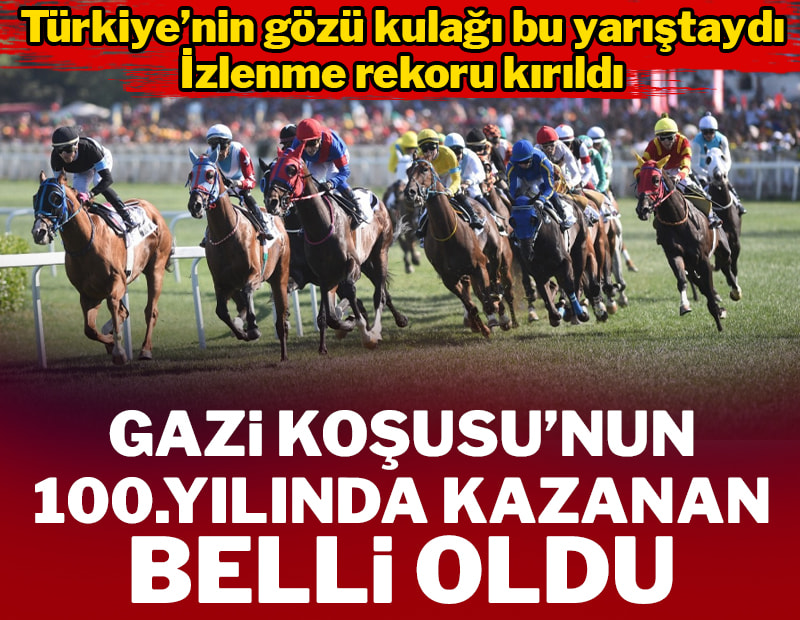 67 bin 200 kişinin izlediği Gazi Koşusu'nu Bay Nalçakan kazandı