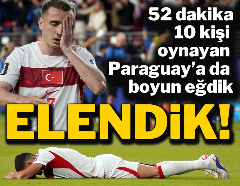 Avustralya’dan sonra Paraguay’a da yenildik! Dünya Kupası’na veda ettik