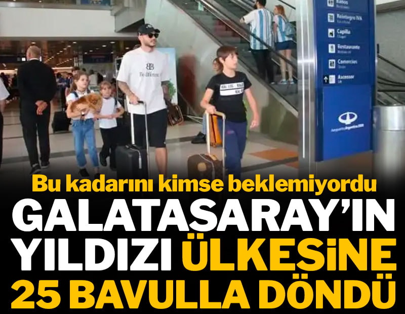 Mauro Icardi 25 bavulla ülkesine döndü