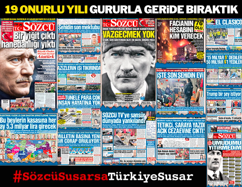 19 onurlu yılı gururla geride bıraktık
