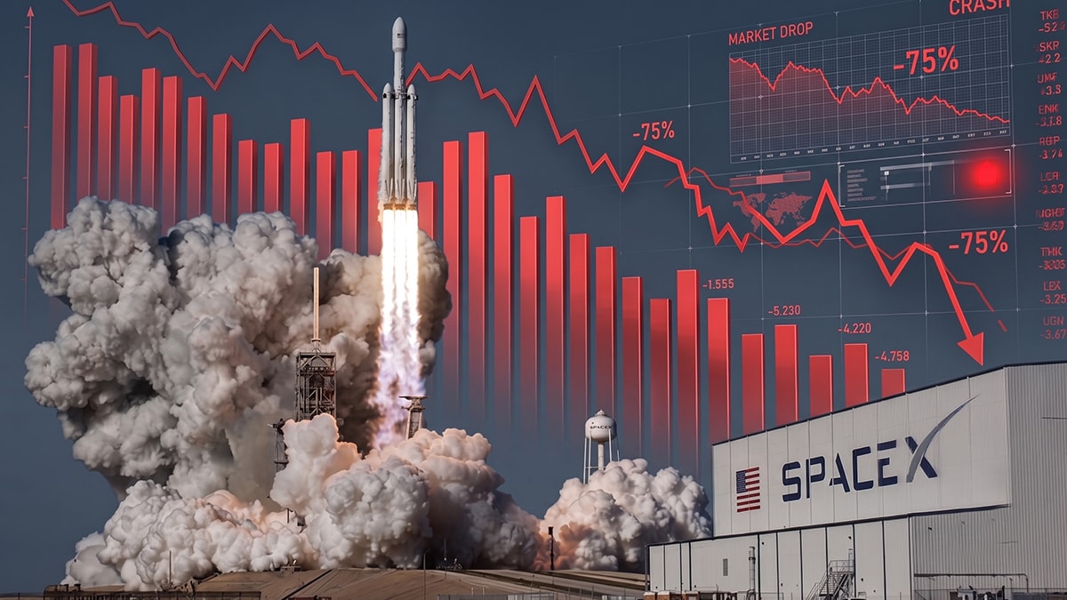 SpaceX'te 3 günlük ralli sona erdi! Hisseler çakıldı!