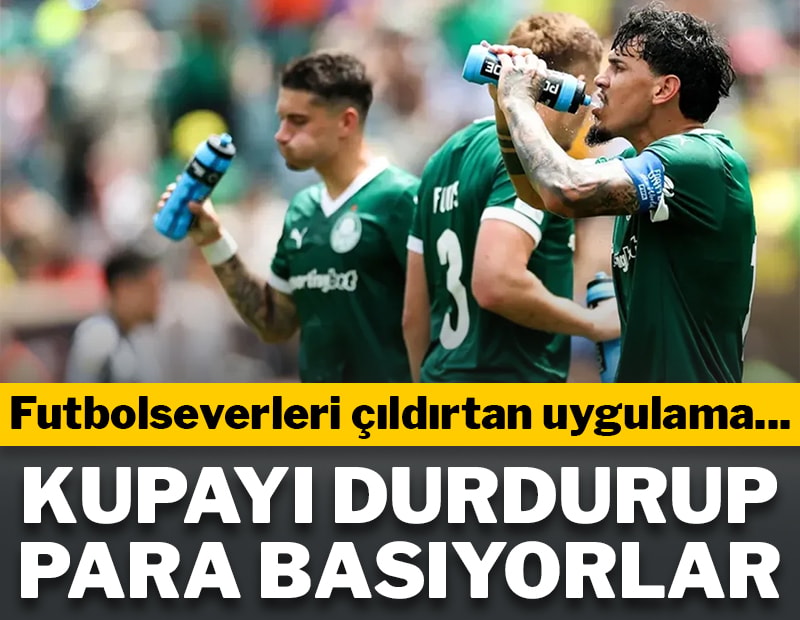 Futbolseverleri çılgına çevirmişti! Su molası para basıyor