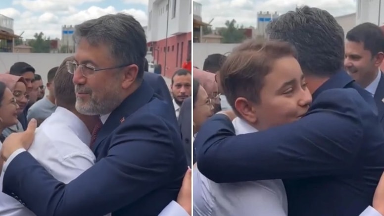'Bu yaşta Fenerbahçeli olmak zor' dedi, çocuğa yeniden sarıldı