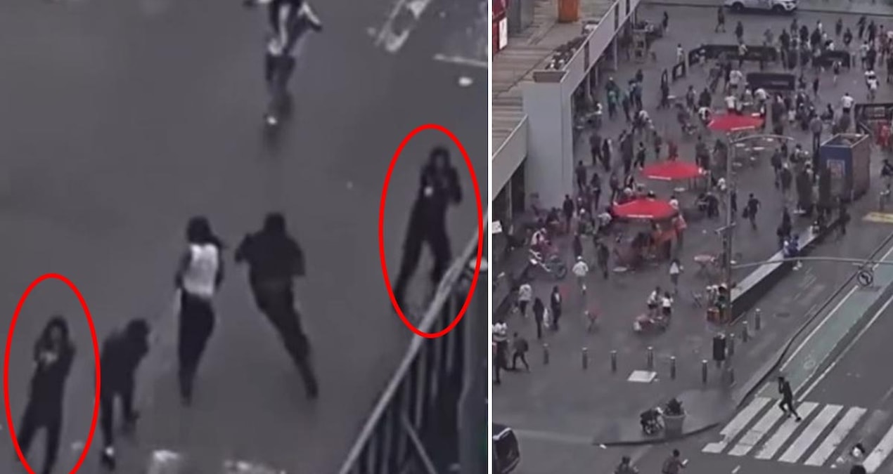 Times Meydanı’nda silah sesleri! Ortalık bir anda karıştı