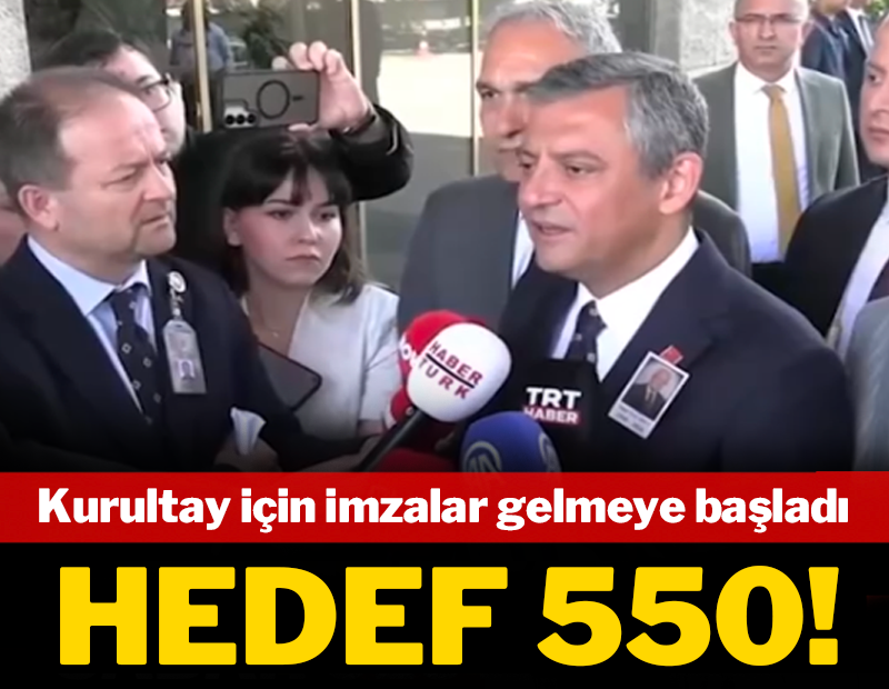 Son dakika: Özgür Özel: Kurultay için ilk imza atıldı!