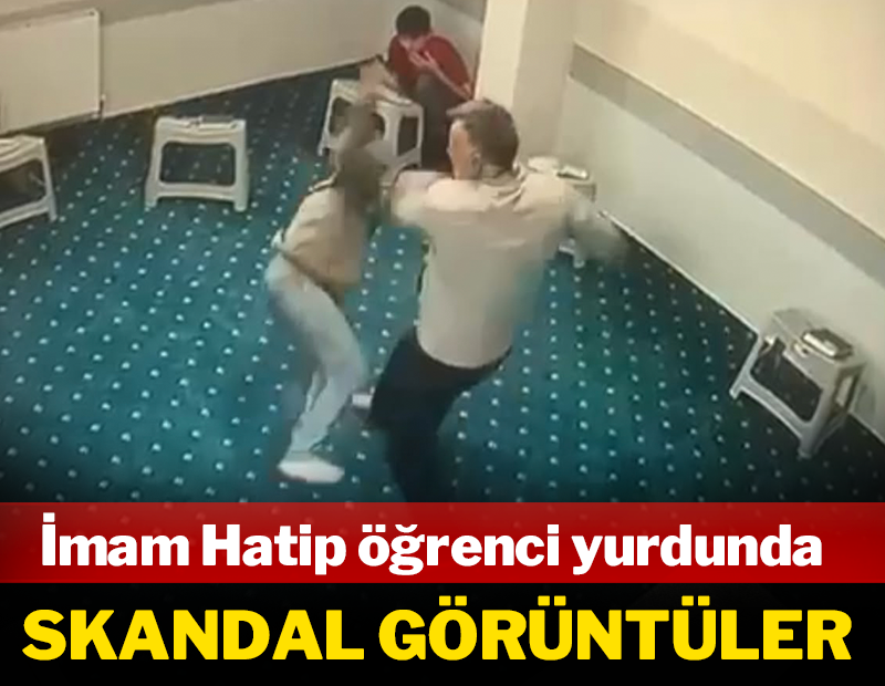 İmam Hatip Derneği yurdunda skandal görüntüler!
