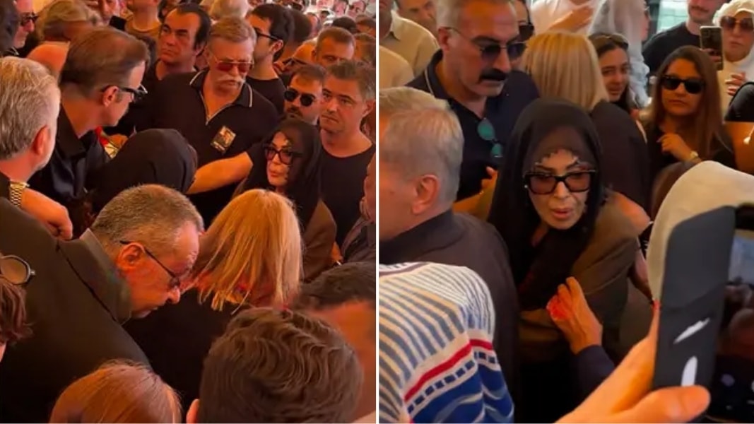 Türkan Şoray, Kadir İnanır'ın cenazesinde izdihamda kaldı