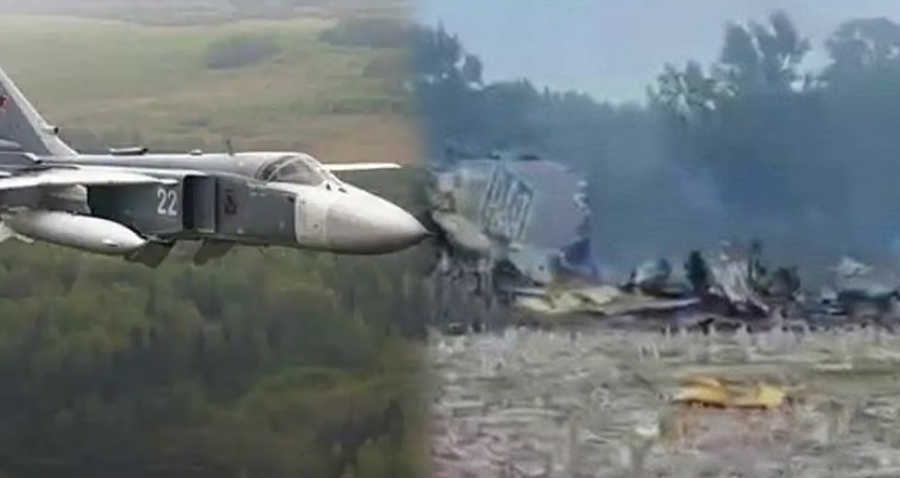 Ukrayna’da bombardıman uçağı düştü