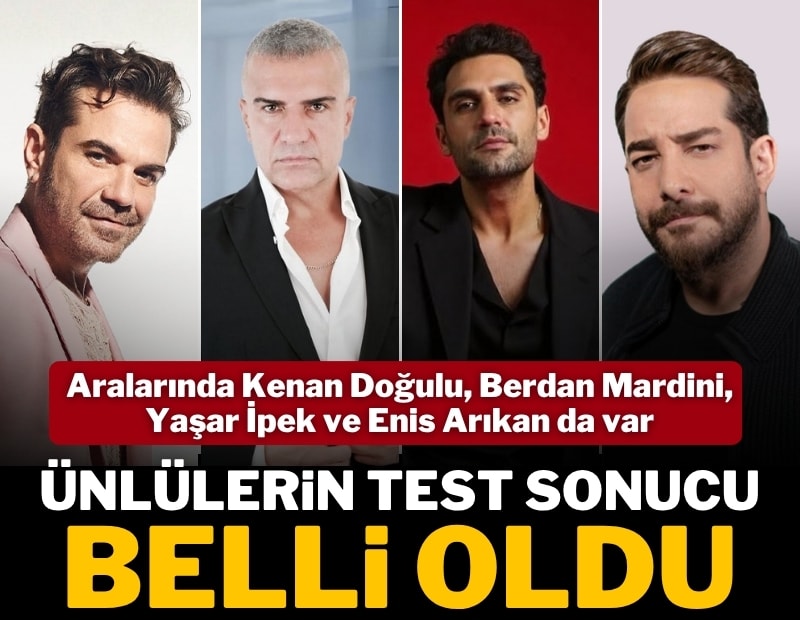Ünlülere yönelik uyuşturucu soruşturmasında test sonuçları belli oldu