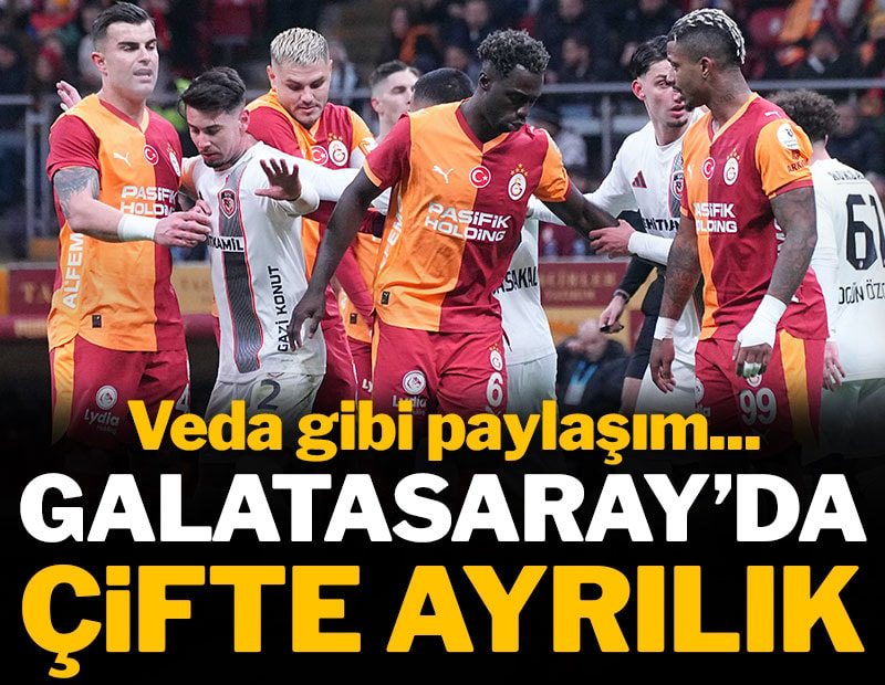 Galatasaray'da çifte ayrılık kapıda