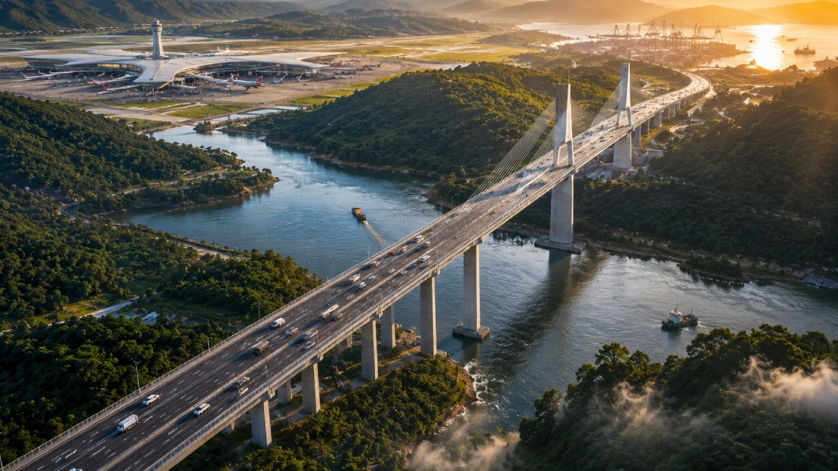 8 şeritli köprü için çalışmalar başladı: Dağlık bölgeyi dev havalimanı ve limanlara bağlayacak