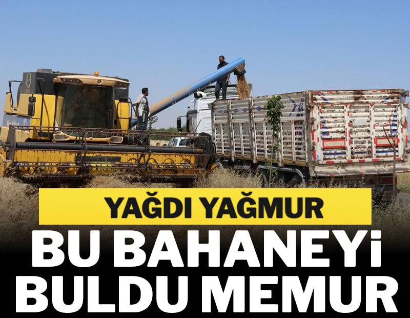 Yağdı yağmur bu bahaneyi buldu memur