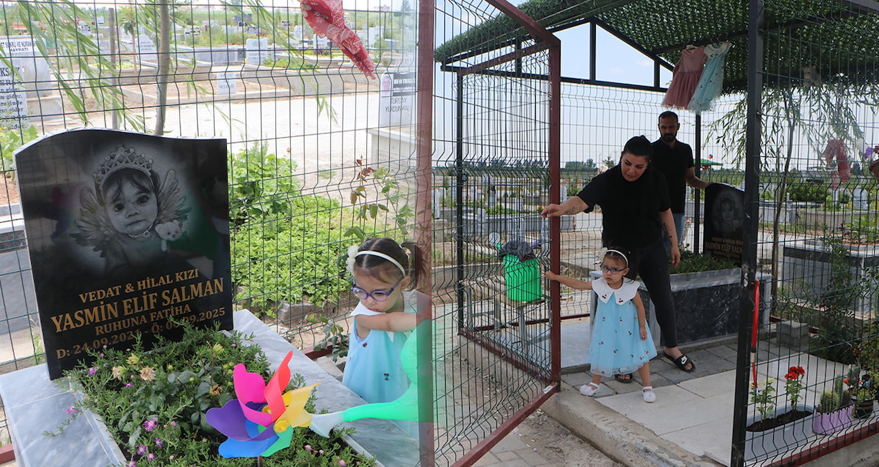 4 yaşında vefat eden Yasmin’in mezarına dadandılar: Aile çareyi çit çekmekte buldu