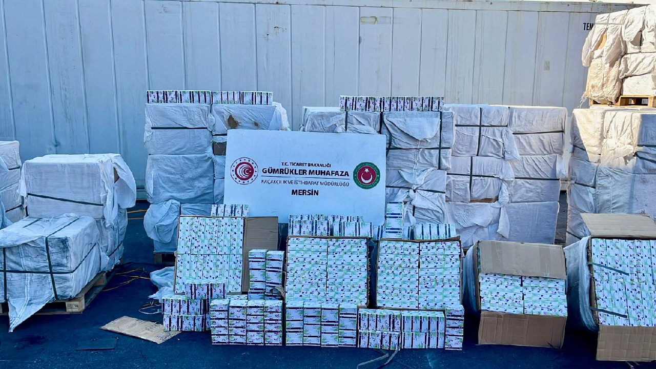 Mersin Limanı'nda milyonlarca kapsül ilaç ele geçirildi