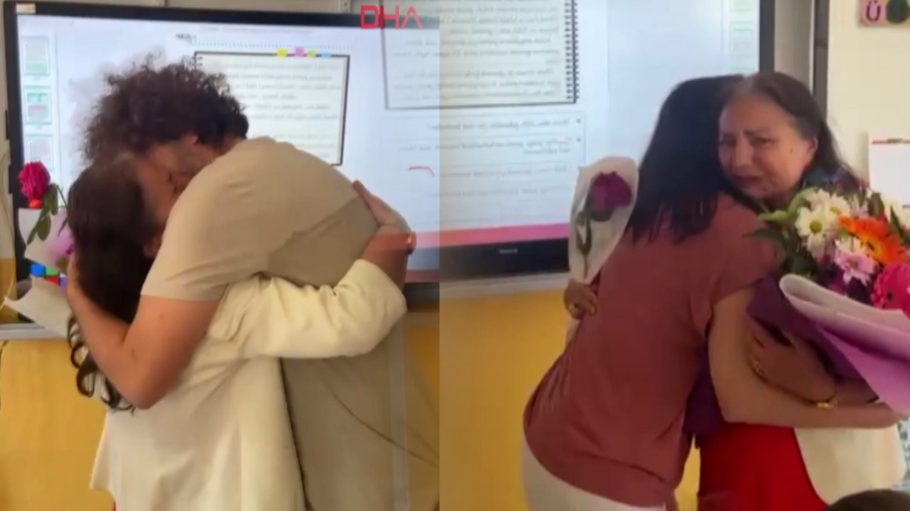 41 yıllık öğretmene duygusal veda!