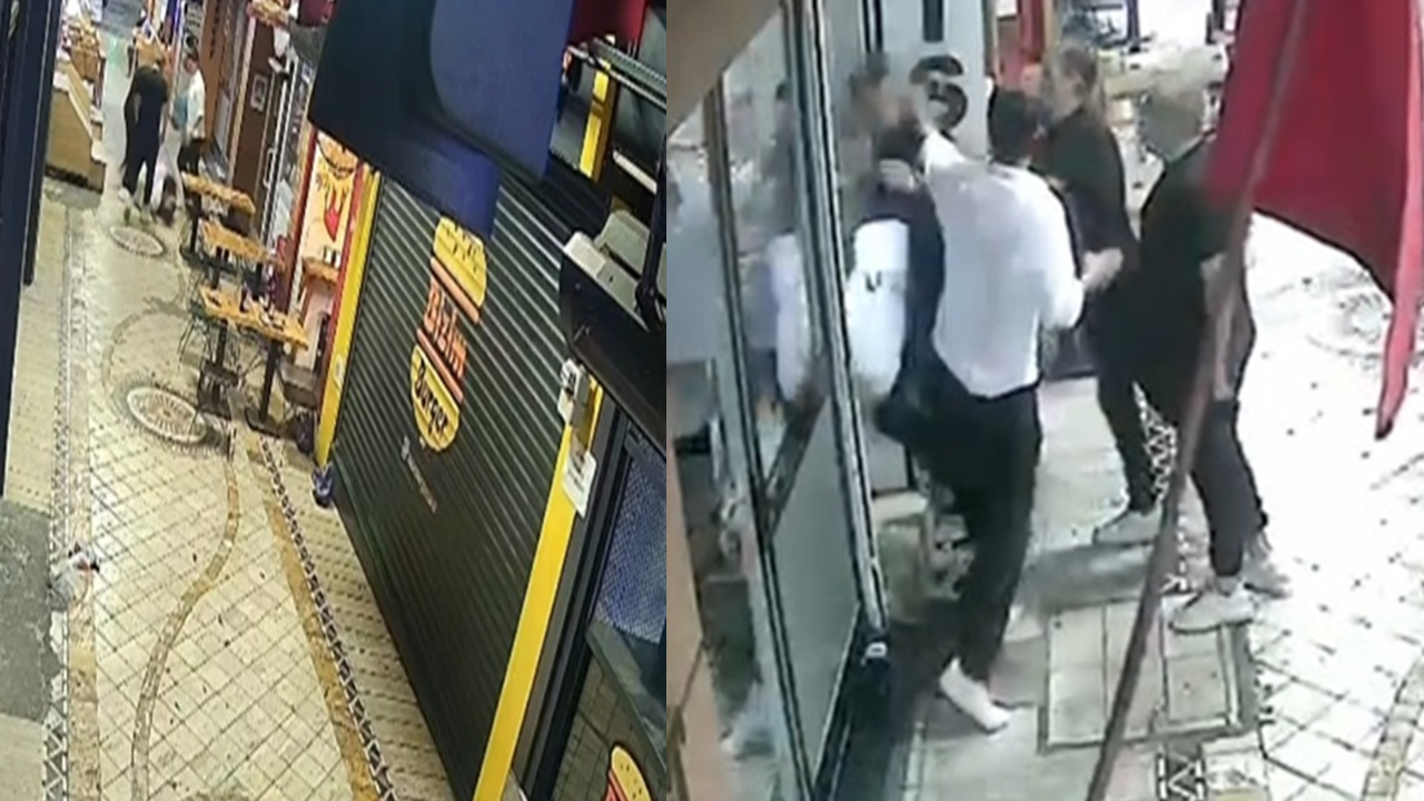 Yoldan geçen mühendisin önünü kesip dövdüler; olay kamerada
