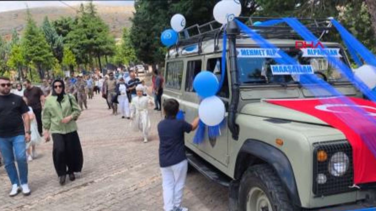 Tokat'ta şehit polisin oğulları için sünnet töreni
