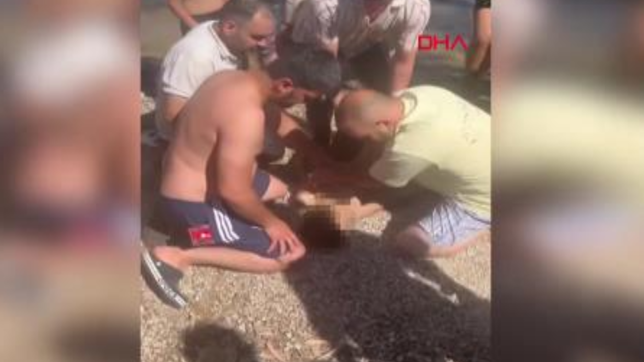 Gölde boğulma tehlikesi geçiren çocuğun kalbi surdu