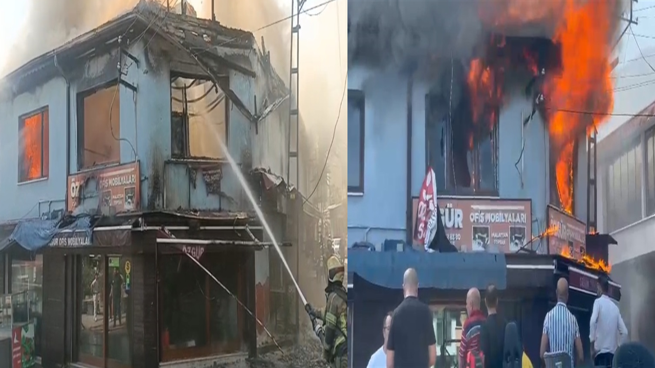 Bursa'da tarihi çarşıda yangın