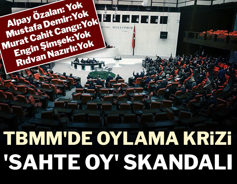 TBMM'de oylama krizi: 'Sahte oy' skandalı!