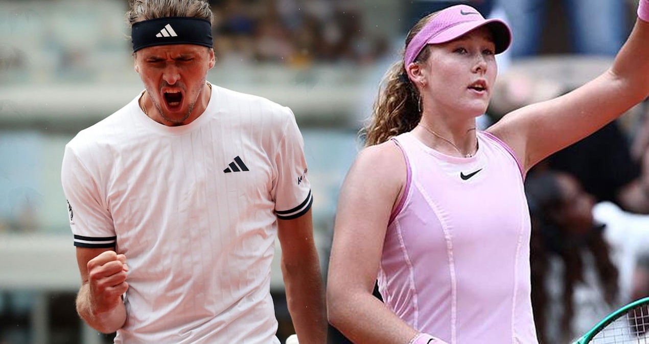 Zverev ve Andreeva, Roland Garros'ta çeyrek finalde