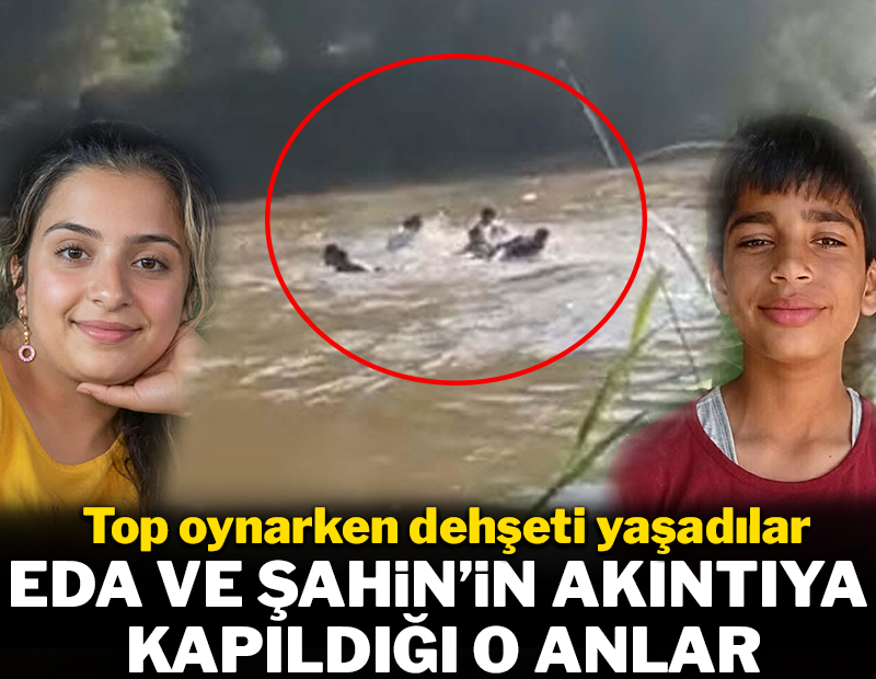 Aydın'dan yürek yakan görüntüler! Nehre giren çocukların akıntıya kapıldığı anlar ortaya çıktı
