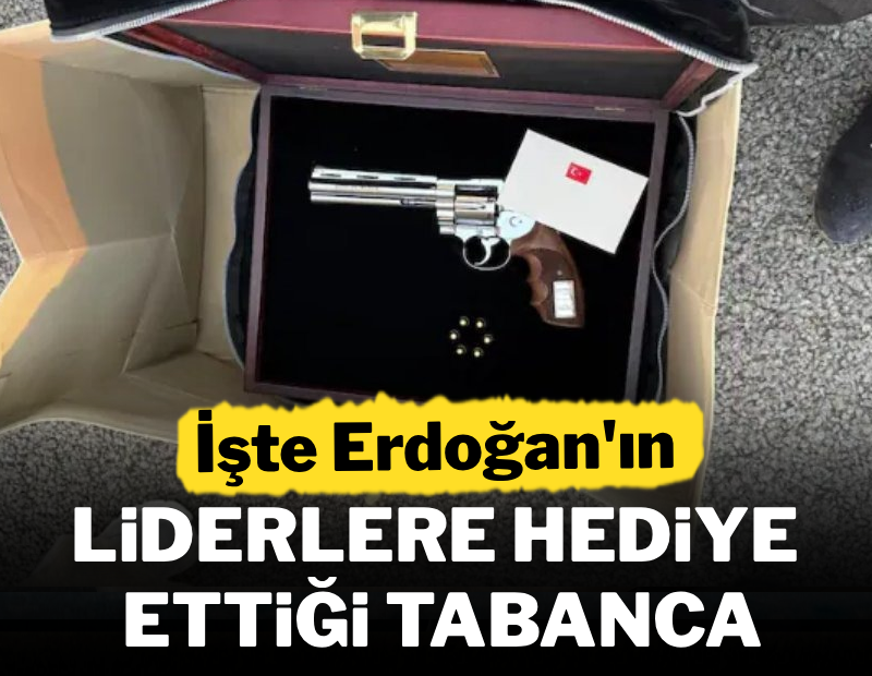 Erdoğan'dan NATO liderlerine 'tabanca' hediyesi