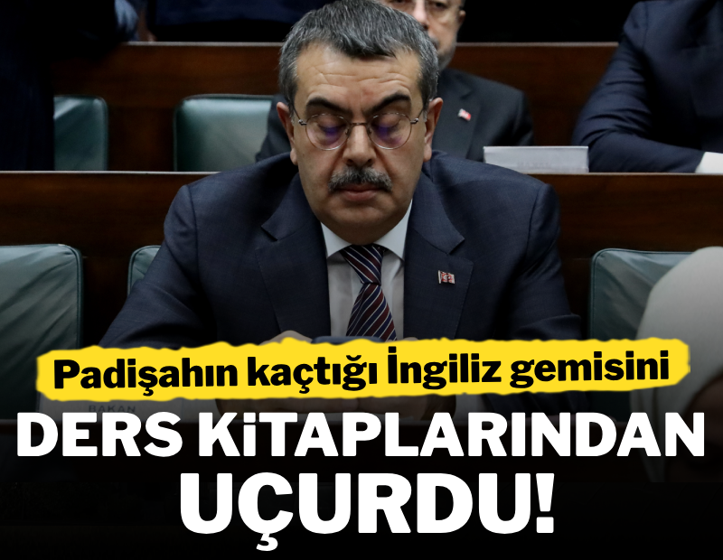 Bakan Tekin, İngiliz gemisini buharlaştırdı!