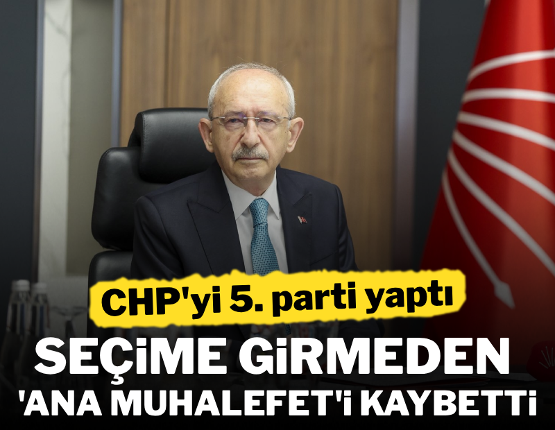 Seçime bile girmeden 'ana muhalefet'i kaybetti