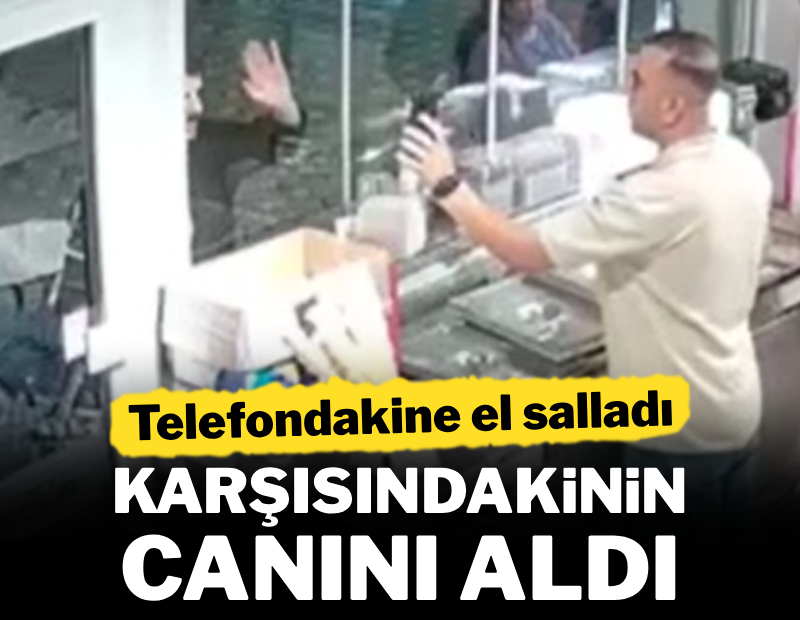 Telefondakine el salladı, karşısındakinin canını aldı