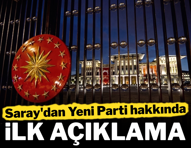 Saray'dan Yeni Parti hakkında ilk açıklama